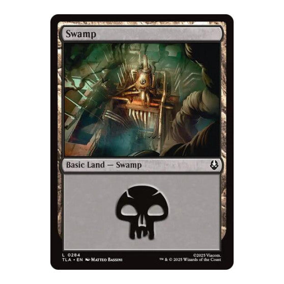 Swamp (0284) (TLA) #284 Land (Foil Lightly Played) Avatar: The Last Airbender Magic: The Gathering: 2025