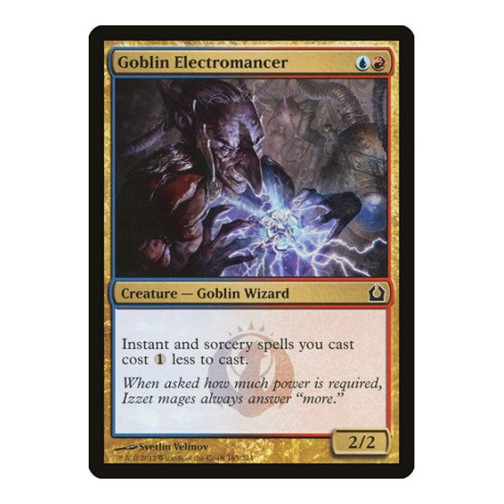 Goblin Electromancer (RTR) #163 Common Return to Ravnica Magic: The Gathering: 2012