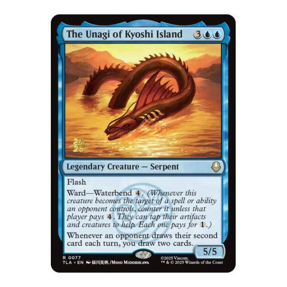 The Unagi of Kyoshi Island (PRE) #77 Rare (Foil Near Mint) Prerelease Cards Magic: The Gathering: 2026