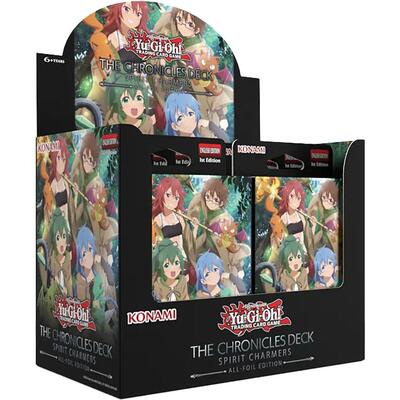 THE CHRONICLES DECK Spirit Charmers All Foil Edition Deck Display (CH02) (Unopened) THE CHRONICLES DECK: Spirit Charmers (All-Foil Edition) YuGiOh: 2026