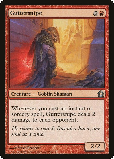2012 Magic: Return to Ravnica (RTR) - Guttersnipe (#98, Uncommon) (Lightly Played)