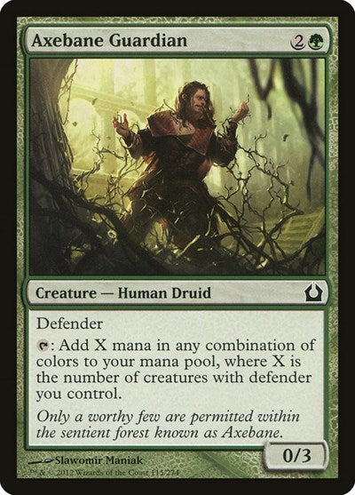 Axebane Guardian (RTR) #115 Common Return to Ravnica Magic: The Gathering: 2012