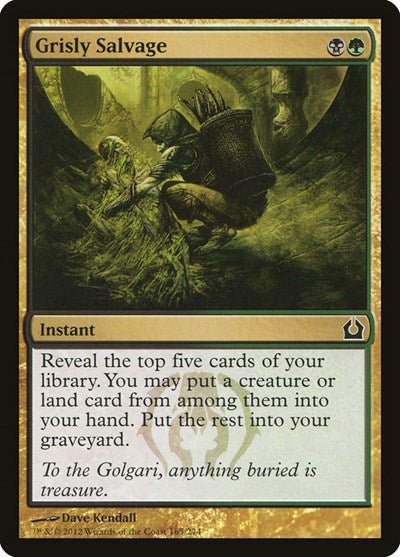 2012 Magic: Return to Ravnica (RTR) - Grisly Salvage (#165, Common)