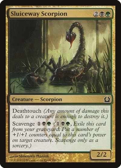 Sluiceway Scorpion (RTR) #198 Common Return to Ravnica Magic: The Gathering: 2012