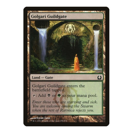 Golgari Guildgate (RTR) #239 Common (Lightly Played) Return to Ravnica Magic: The Gathering: 2012