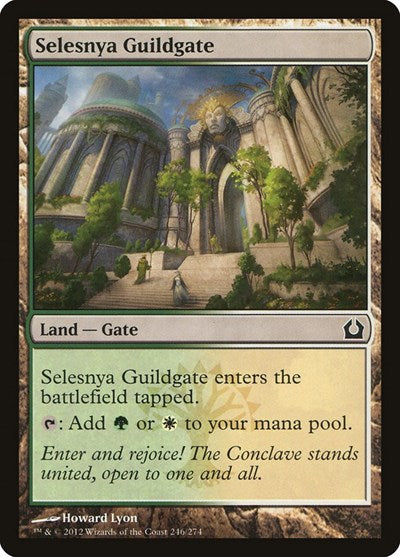 Selesnya Guildgate (RTR) #246 Common (Moderately Played) Return to Ravnica Magic: The Gathering: 2012