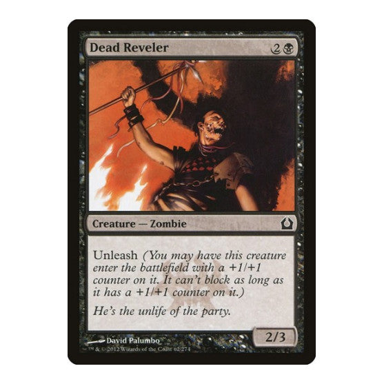 Dead Reveler (RTR) #62 Common (Foil Lightly Played) Return to Ravnica Magic: The Gathering: 2012