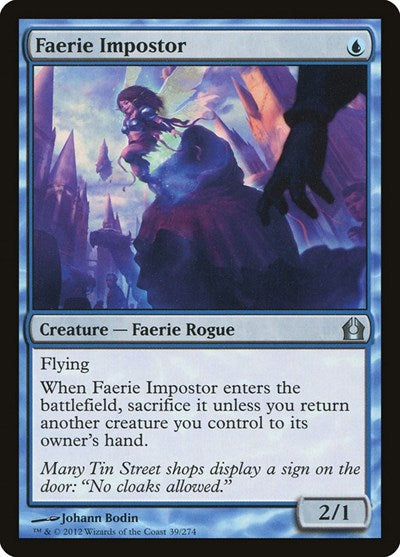 Faerie Impostor (RTR) #39 Uncommon (Lightly Played) Return to Ravnica Magic: The Gathering: 2012