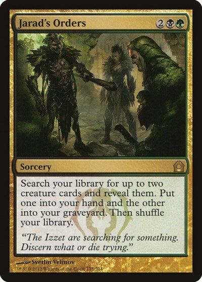 Jarads Orders (RTR) #175 Rare (Near Mint) Return to Ravnica Magic: The Gathering: 2012