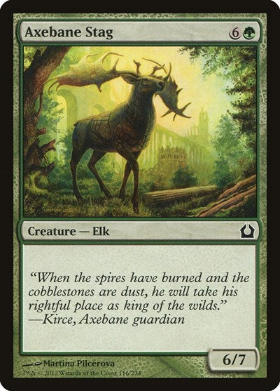 Axebane Stag (RTR) #116 Common (Damaged) Return to Ravnica Magic: The Gathering: 2012