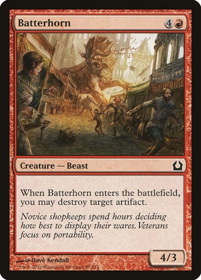 Batterhorn (RTR) #87 Common (Lightly Played) Return to Ravnica Magic: The Gathering: 2012