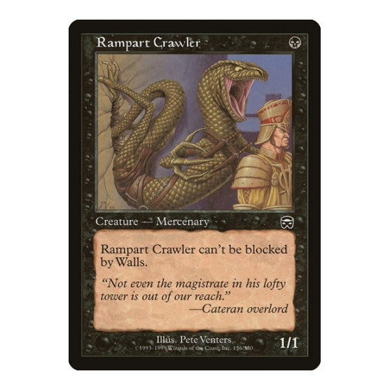 Rampart Crawler (MMQ) #156 Common (Damaged) Mercadian Masques Magic: The Gathering: 1999