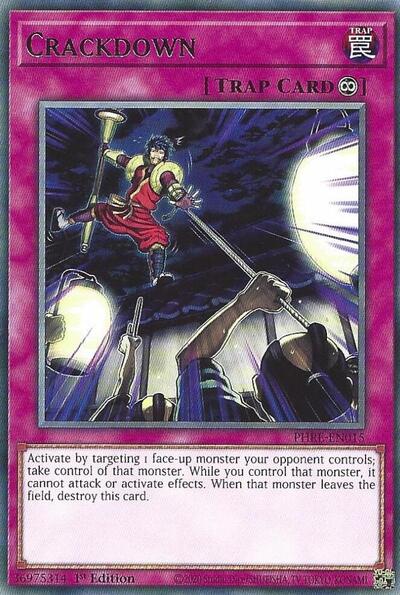 2025 YuGiOh: Phantom Revenge (PHRE) - Crackdown (#PHRE-EN015, Rare) (1st Edition, Near Mint)