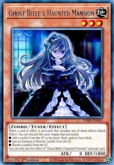 Ghost Belle and Haunted Mansion (PHRE) #PHRE-EN043 Rare (1st Edition Near Mint) Phantom Revenge YuGiOh: 2025