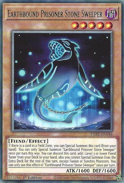 Earthbound Prisoner Stone Sweeper (PHRE) #PHRE-EN044 Rare (1st Edition Near Mint) Phantom Revenge YuGiOh: 2025