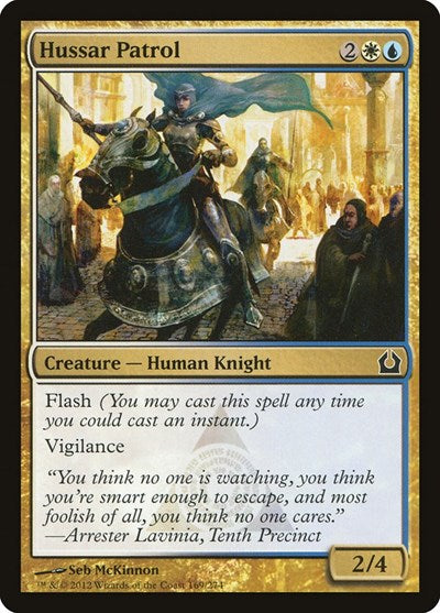Hussar Patrol (RTR) #169 Common (Lightly Played) Return to Ravnica Magic: The Gathering: 2012