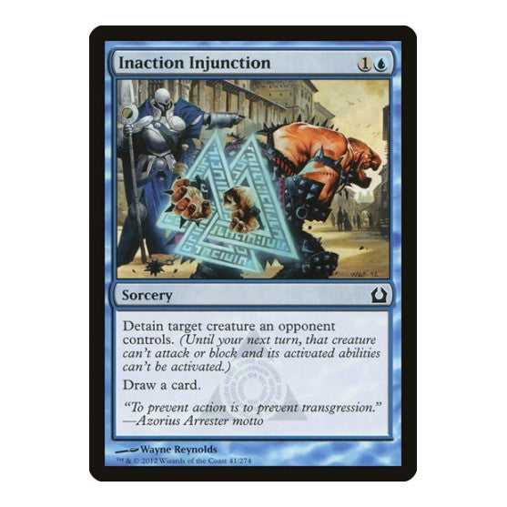 Inaction Injunction (RTR) #41 Common Return to Ravnica Magic: The Gathering: 2012