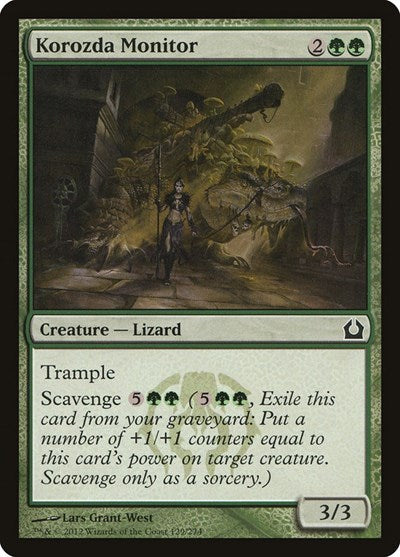 Korozda Monitor (RTR) #129 Common (Damaged) Return to Ravnica Magic: The Gathering: 2012