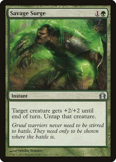 Savage Surge (RTR) #133 Uncommon (Damaged) Return to Ravnica Magic: The Gathering: 2012