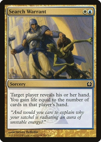 Search Warrant (RTR) #193 Common Return to Ravnica Magic: The Gathering: 2012