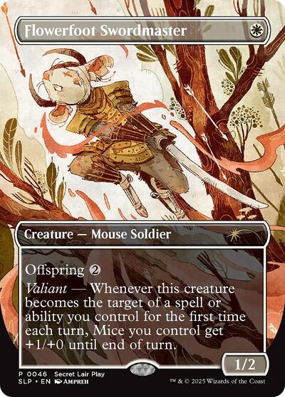 Flowerfoot Swordmaster (SLP) #46 Promo (Near Mint) Secret Lair Showdown Magic: The Gathering: 2023