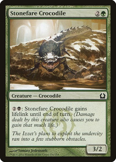 2012 Magic: Return to Ravnica (RTR) - Stonefare Crocodile (#136, Common)