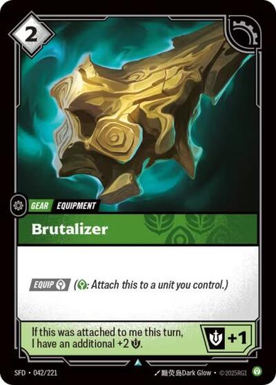 Brutalizer (SFD) #042/221 Uncommon (Near Mint) Spiritforged Riftbound: League of Legends Trading Card Game: 2026