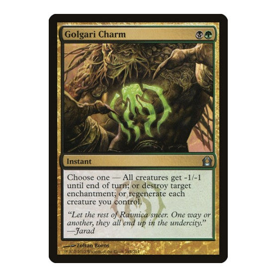 Golgari Charm (RTR) #164 Uncommon (Lightly Played) Return to Ravnica Magic: The Gathering: 2012