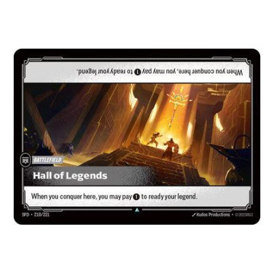 Hall of Legends (SFD) #210/221 Uncommon (Near Mint) Spiritforged Riftbound: League of Legends Trading Card Game: 2026