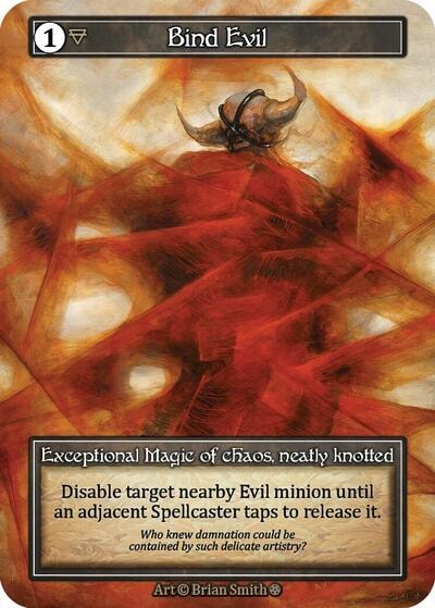Bind Evil (Foil) (GT) Exceptional (Foil Near Mint) Gothic Sorcery: Contested Realm: 2025