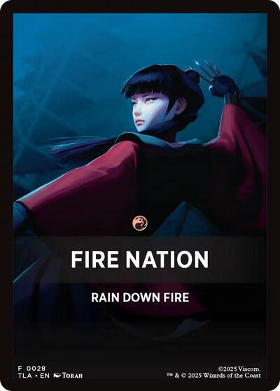 Fire Nation Theme Card (TLA) #28 T (Near Mint) Avatar: The Last Airbender Magic: The Gathering: 2025