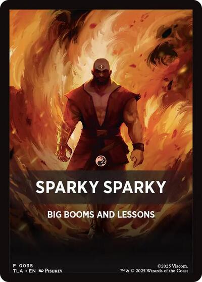 Sparky Sparky Theme Card (TLA) #35 T (Near Mint) Avatar: The Last Airbender Magic: The Gathering: 2025