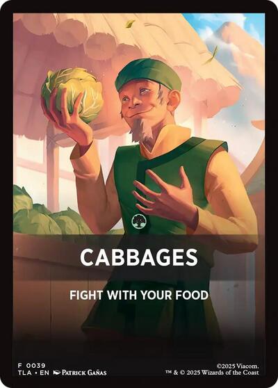 Cabbages Theme Card (TLA) #39 T (Near Mint) Avatar: The Last Airbender Magic: The Gathering: 2025