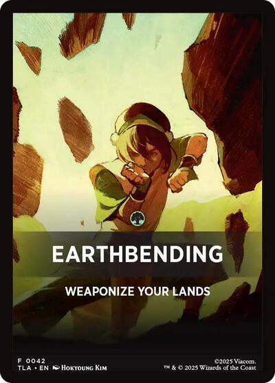 Earthbending Theme Card 0042 (TLA) #42 T (Near Mint) Avatar: The Last Airbender Magic: The Gathering: 2025