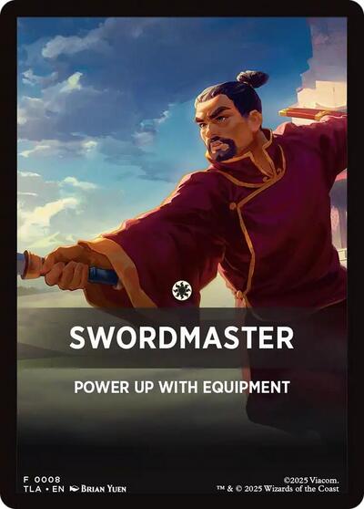 Swordmaster Theme Card (TLA) #8 T (Moderately Played) Avatar: The Last Airbender Magic: The Gathering: 2025