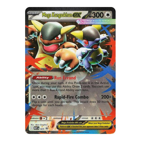 Mega Kangaskhan ex - 025 (MEP) #025 Promo (Holofoil Near Mint) ME: Mega Evolution Promo Pokemon: 2025