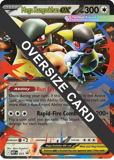 Mega Kangaskhan ex 025 (PR) #025 Promo (Holofoil Near Mint) Jumbo Cards Pokemon: 2015