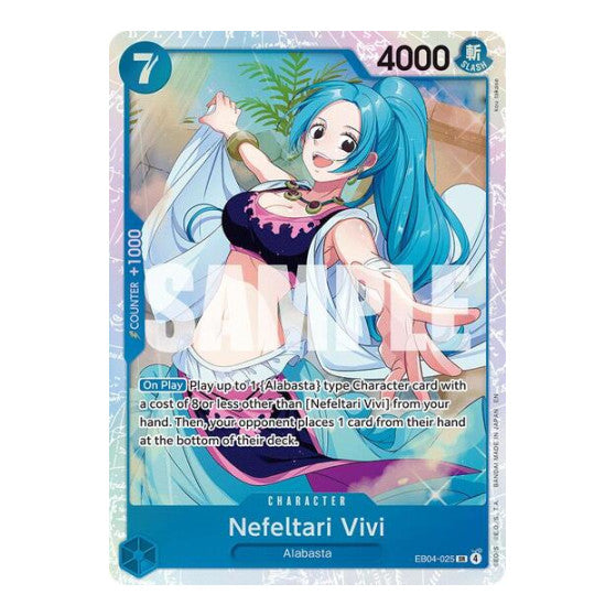 Nefeltari Vivi (OP14) #EB04-025 Super Rare (Foil Near Mint) The Azure Sea's Seven One Piece Card Game: 2026