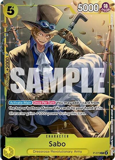 Sabo (Tin Pack Set Vol. 2) (OP-PR) #P-073 Promo (Foil Near Mint) One Piece Promotion Cards One Piece Card Game: 2022