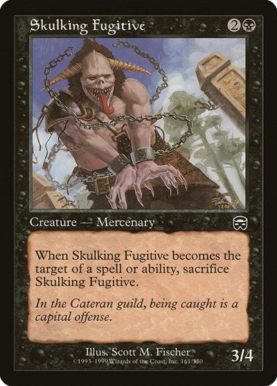 Skulking Fugitive (MMQ) #161 Common (Moderately Played) Mercadian Masques Magic: The Gathering: 1999