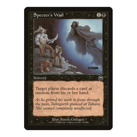 Specter's Wail (MMQ) #164 Common Mercadian Masques Magic: The Gathering: 1999