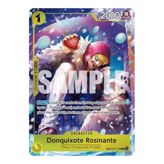 Donquixote Rosinante - OP12-108 (OP14) #OP12-108 Treasure Rare (Foil Near Mint) The Azure Sea's Seven One Piece Card Game: 2026