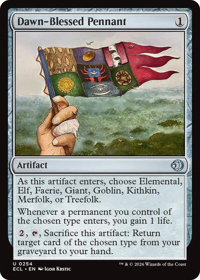 2026 Magic: Lorwyn Eclipsed (ECL) - Dawn Blessed Pennant (#254, Uncommon)