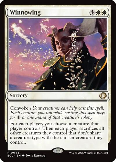 Winnowing (ECL) #43 Rare (Lightly Played) Lorwyn Eclipsed Magic: The Gathering: 2026