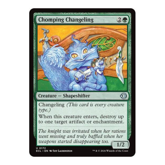 Chomping Changeling (ECL) #172 Uncommon (Lightly Played) Lorwyn Eclipsed Magic: The Gathering: 2026