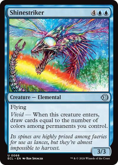 Shinestriker (ECL) #68 Uncommon Lorwyn Eclipsed Magic: The Gathering: 2026