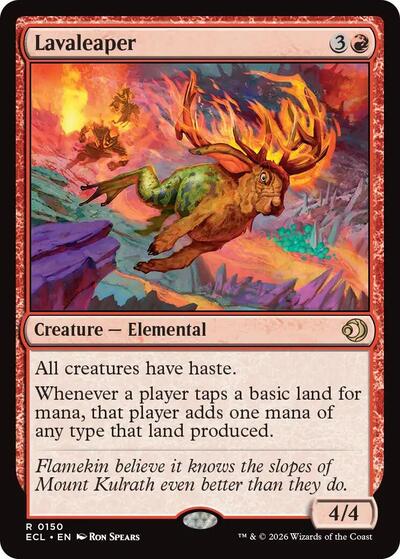 Lavaleaper (ECL) #150 Rare (Lightly Played) Lorwyn Eclipsed Magic: The Gathering: 2026