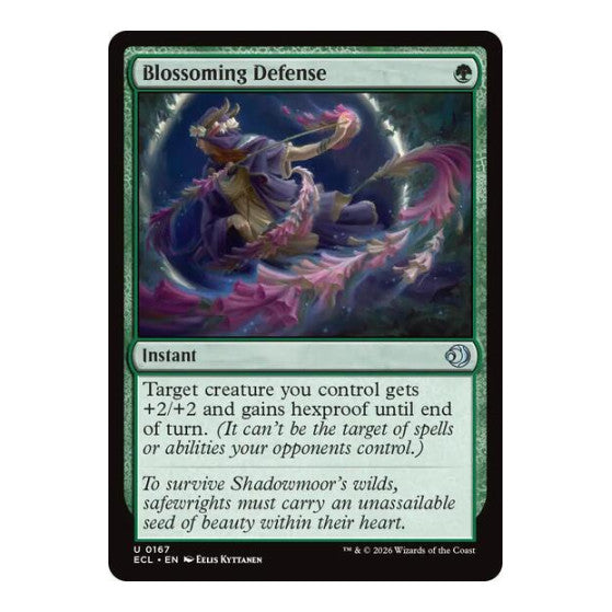 Blossoming Defense (ECL) #167 Uncommon (Lightly Played) Lorwyn Eclipsed Magic: The Gathering: 2026
