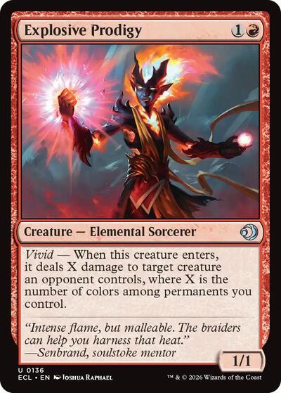 Explosive Prodigy (ECL) #136 Uncommon Lorwyn Eclipsed Magic: The Gathering: 2026