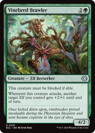 Vinebred Brawler (ECL) #201 Uncommon (Lightly Played) Lorwyn Eclipsed Magic: The Gathering: 2026